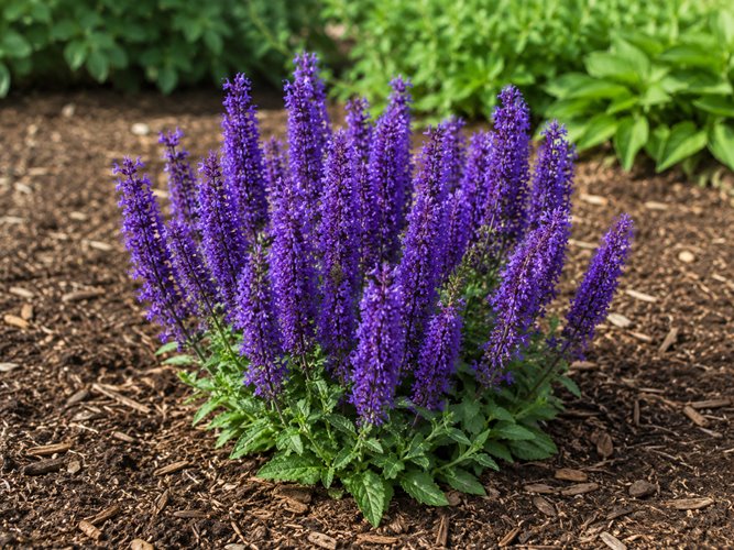 Szałwia omszona 'Blue Bouquetta'