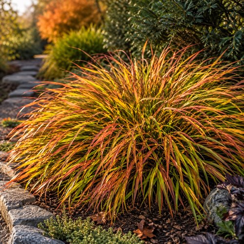 Hakonechloa smukła 'Mulled Wine'