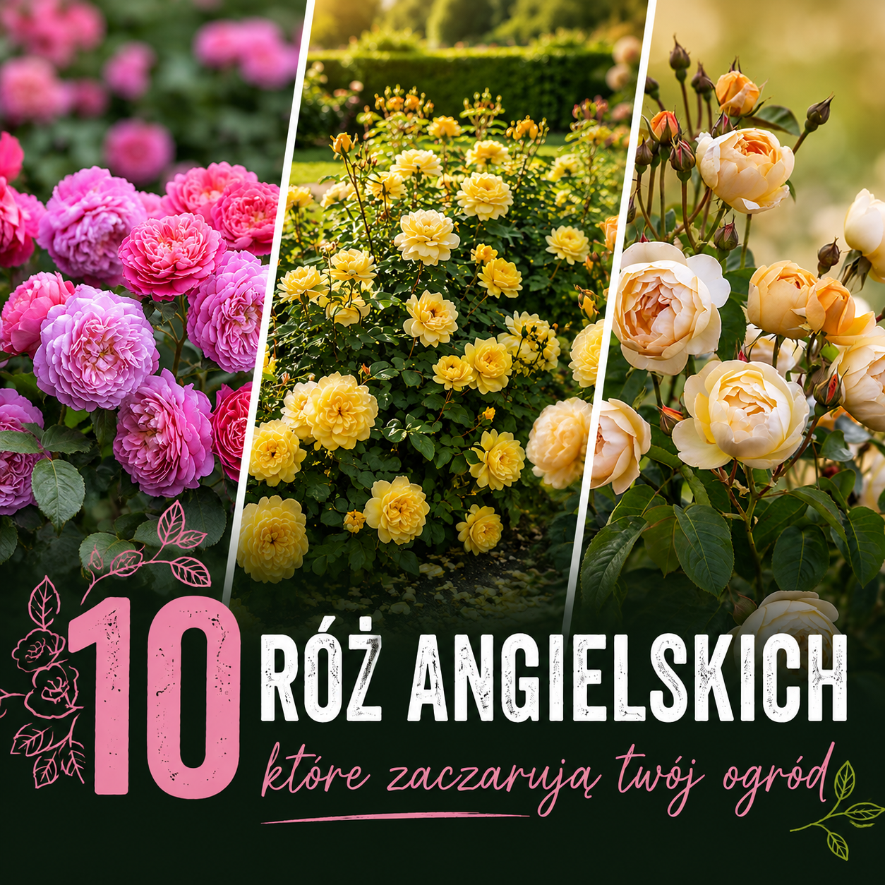 10 róż angielskich, które zaczarują Twój ogród