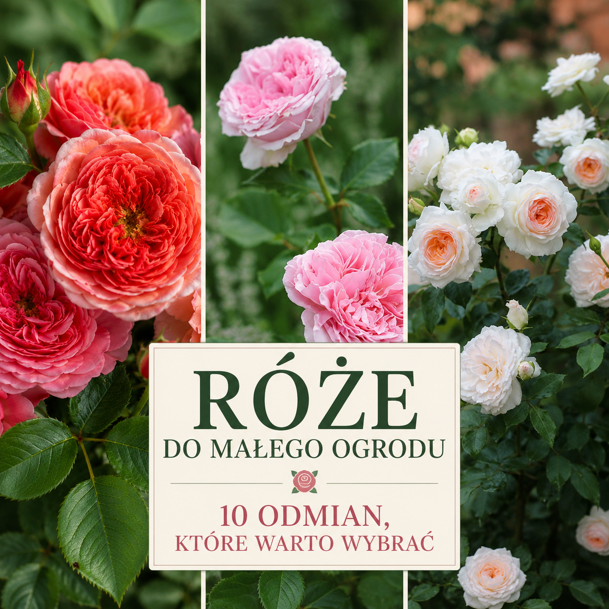 Róże do małego ogrodu – 10 najlepszych odmian