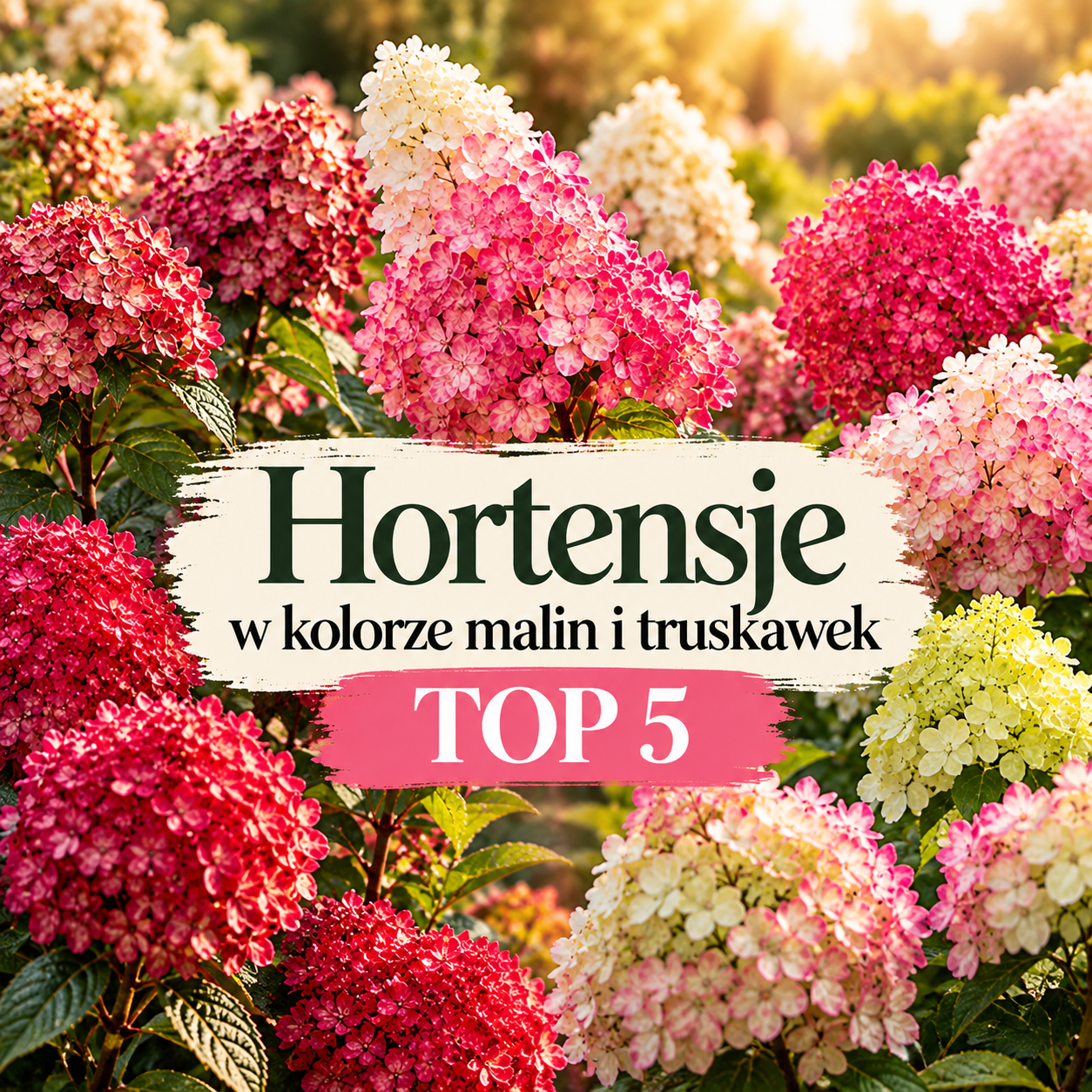 Hortensje w kolorze malin i truskawek – TOP 5 niezwykłych odmian, które zachwycają barwami